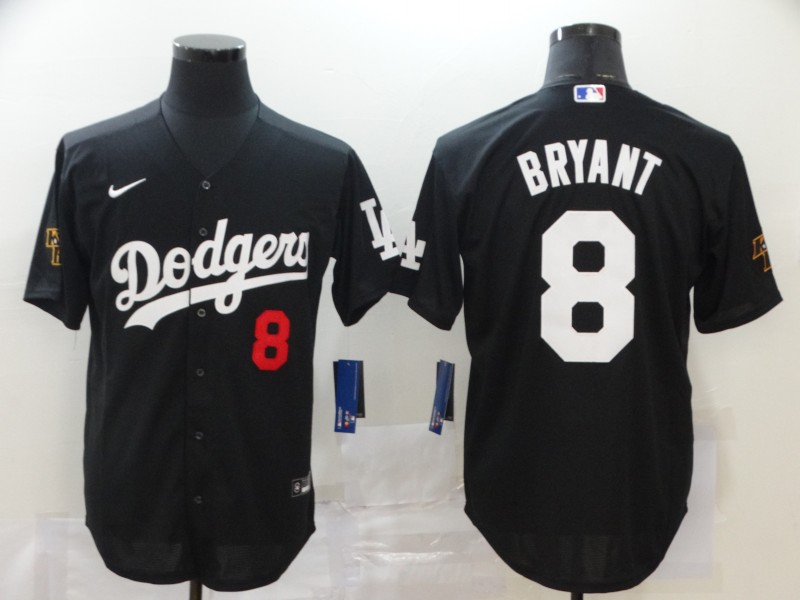 Men Los Angeles Dodgers #8 Bryant Black Nike Game MLB Jerseys->san francisco 49ers->NFL Jersey